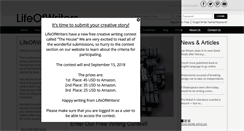 Desktop Screenshot of lifeofwriters.com